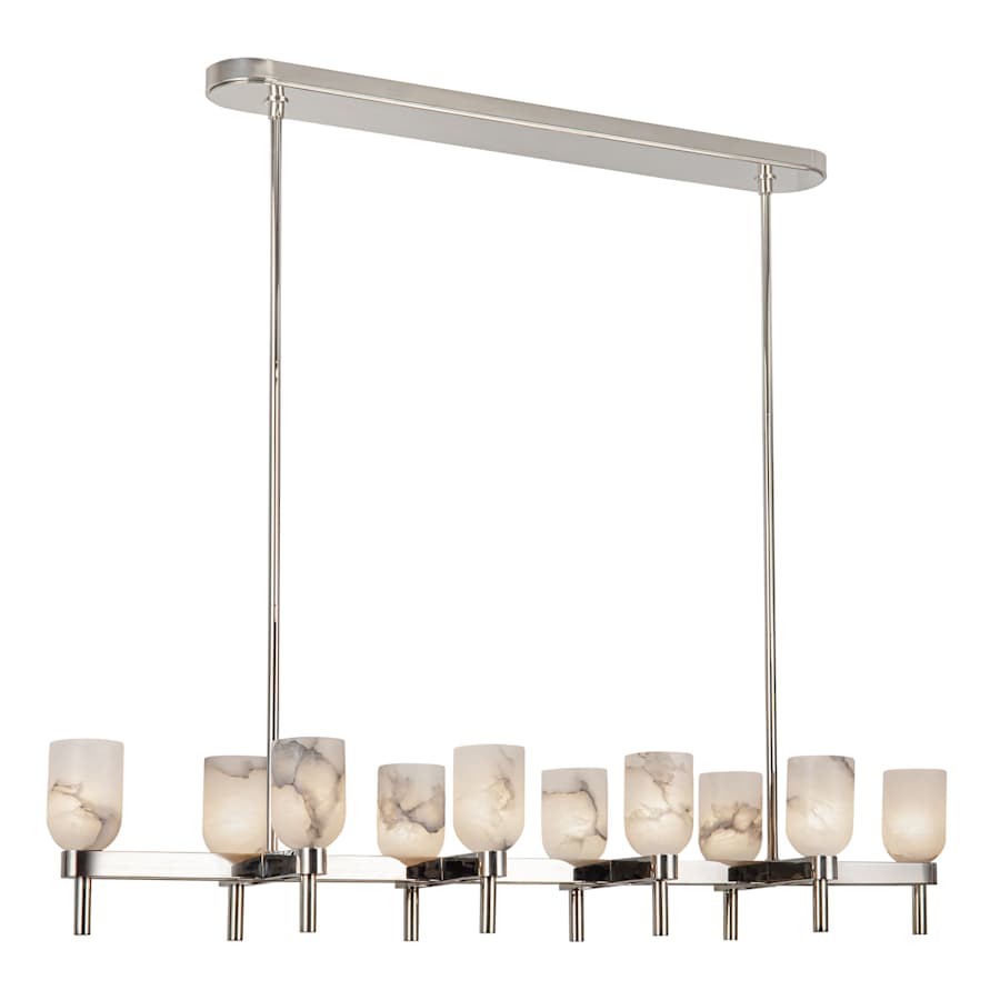 Alora Lighting Lucian 10 Light 52" Wide Linear Pendant