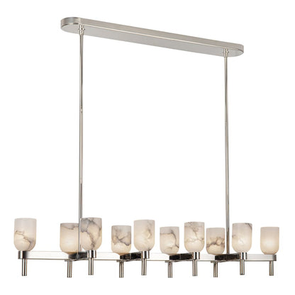 Alora Lighting Lucian 10 Light 52" Wide Linear Pendant