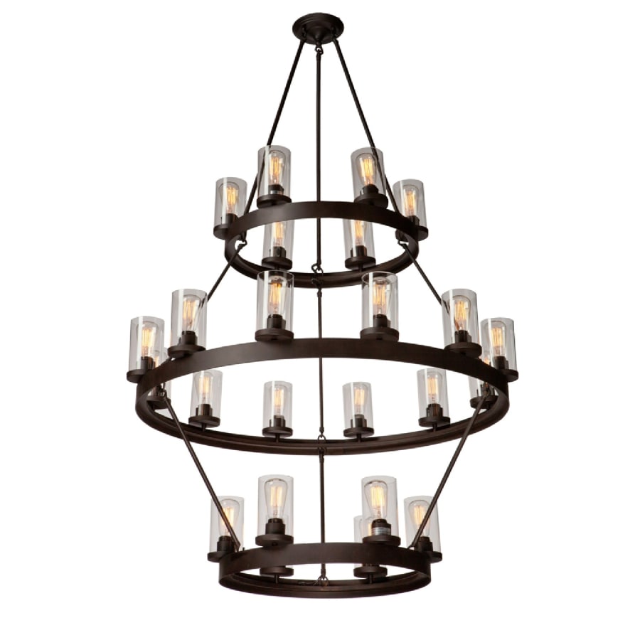 Artcraft Lighting Melno Park 24 Light 42" Wide Pillar Candle Style Chandelier