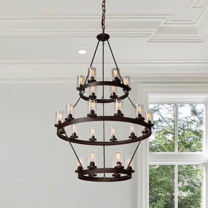 Artcraft Lighting Melno Park 24 Light 42" Wide Pillar Candle Style Chandelier