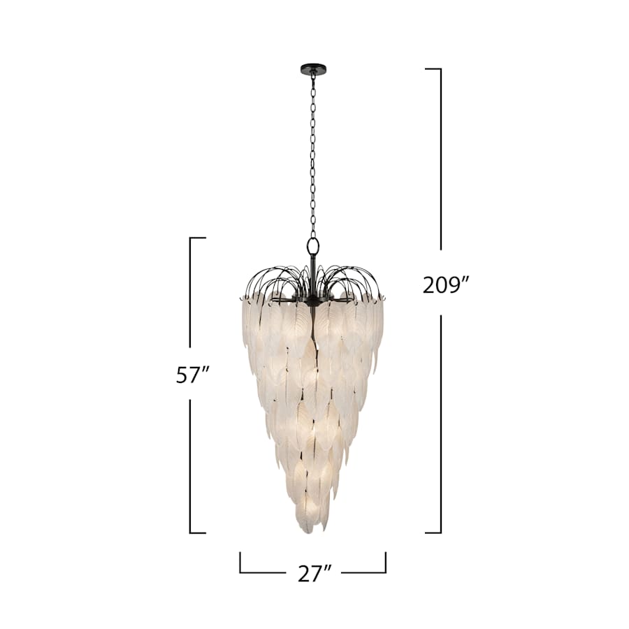 Artcraft Lighting Alessia 23 Light 28" Wide Waterfall Chandelier
