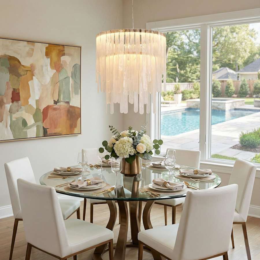 Artcraft Lighting Roselle 28" Wide Selectable 3000K/4000K/5000K LED Ring Chandelier