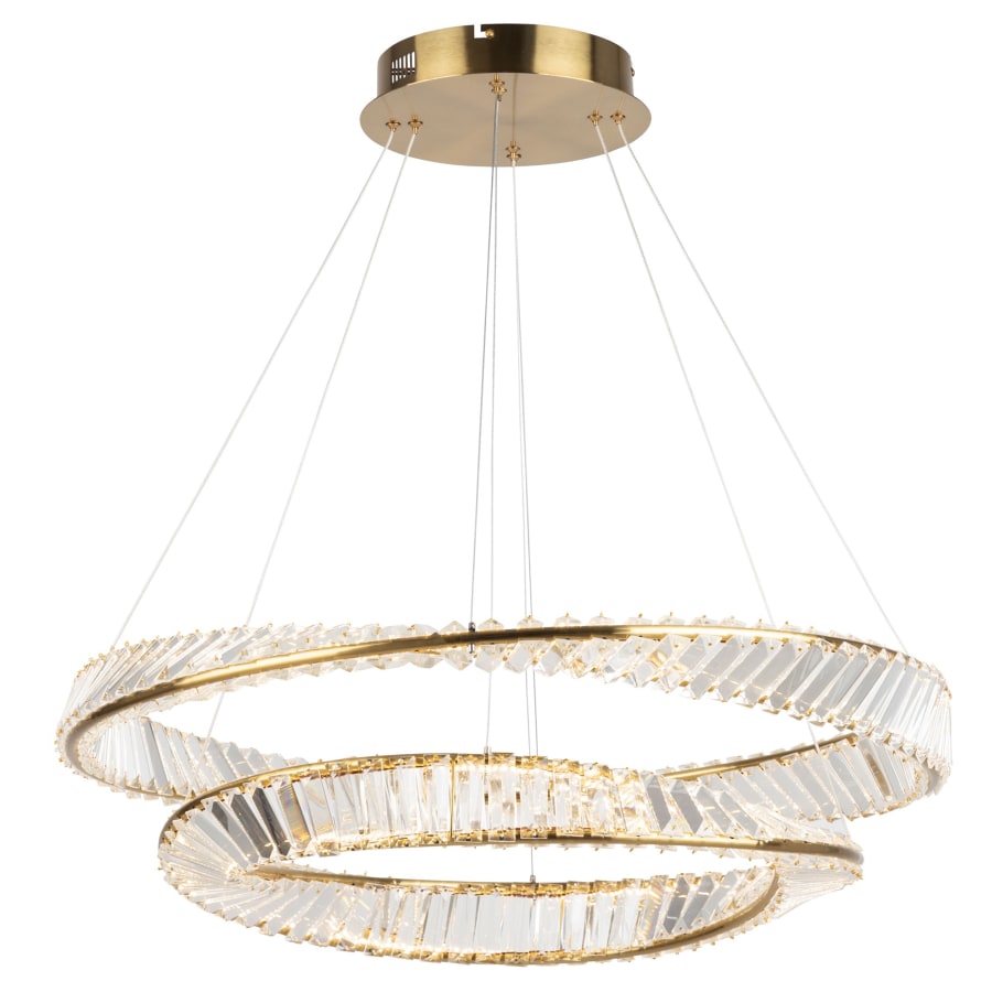 Artcraft Lighting Stella 32" Wide Crystal Ring Chandelier