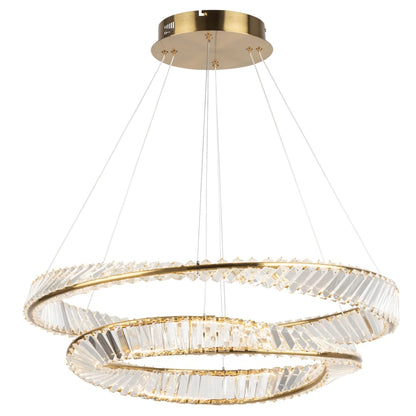 Artcraft Lighting Stella 32" Wide Crystal Ring Chandelier