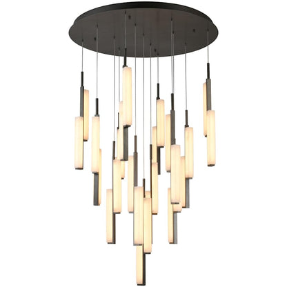 Artcraft Lighting Lumina 39" Wide Selectable 3000K/4000K/5000K LED Multi Light Pendant
