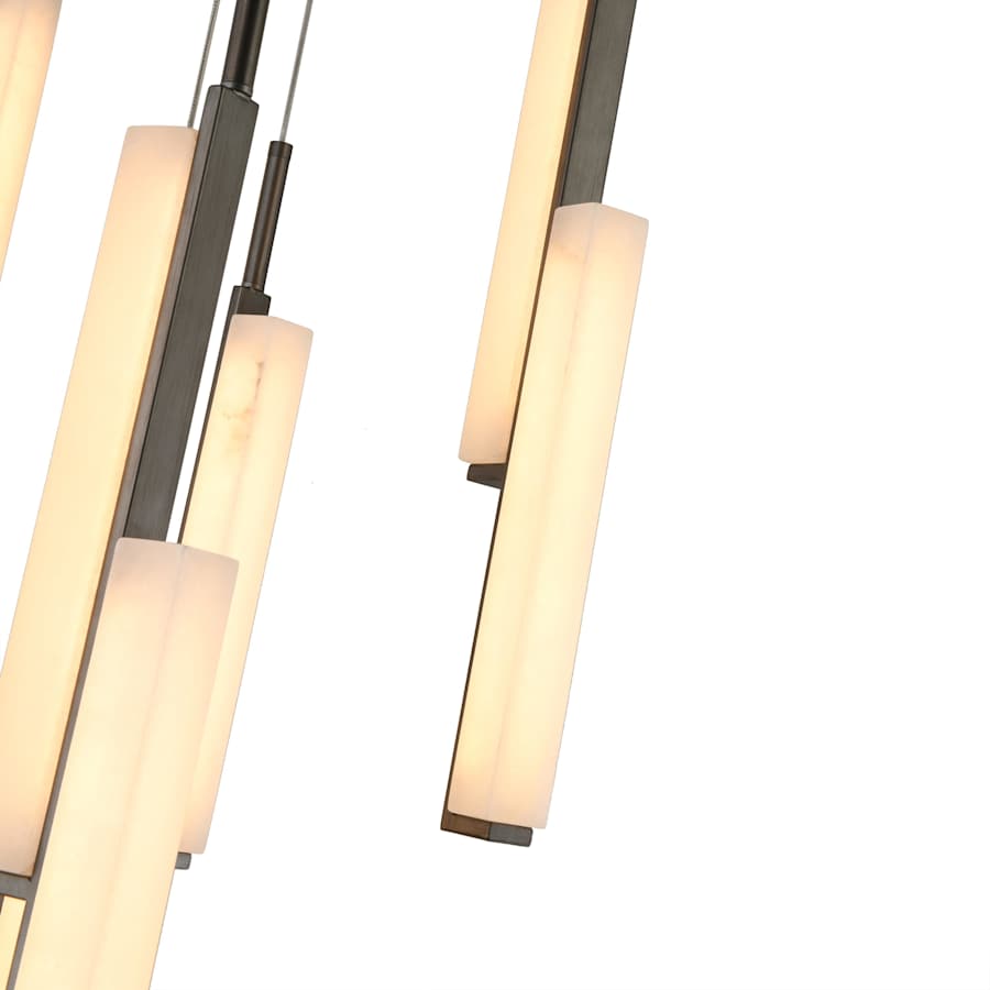 Artcraft Lighting Lumina 39" Wide Selectable 3000K/4000K/5000K LED Multi Light Pendant