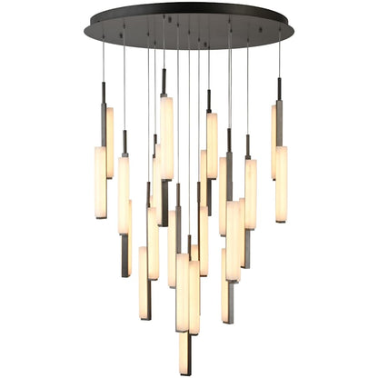 Artcraft Lighting Lumina 39" Wide Selectable 3000K/4000K/5000K LED Multi Light Pendant