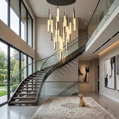 Artcraft Lighting Lumina 39" Wide Selectable 3000K/4000K/5000K LED Multi Light Pendant