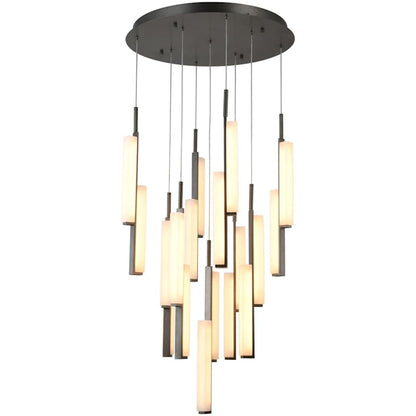 Artcraft Lighting Lumina 28" Wide Selectable 3000K/4000K/5000K LED Multi Light Pendant