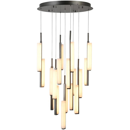 Artcraft Lighting Lumina 28" Wide Selectable 3000K/4000K/5000K LED Multi Light Pendant