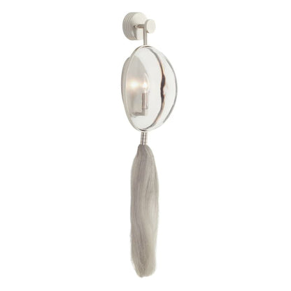 Arteriors Aramis 37" Tall Wall Sconce with Clear Glass Shade