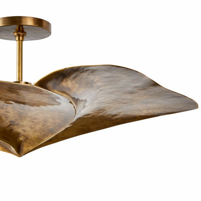 Arteriors Daniella 3 Light 34" Wide Semi-flush Ceiling Fixture