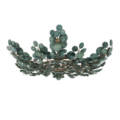 Arteriors Bilal 3 Light 38" Wide Semi-Flush Bowl Ceiling Fixture with Coconut Shell Shade