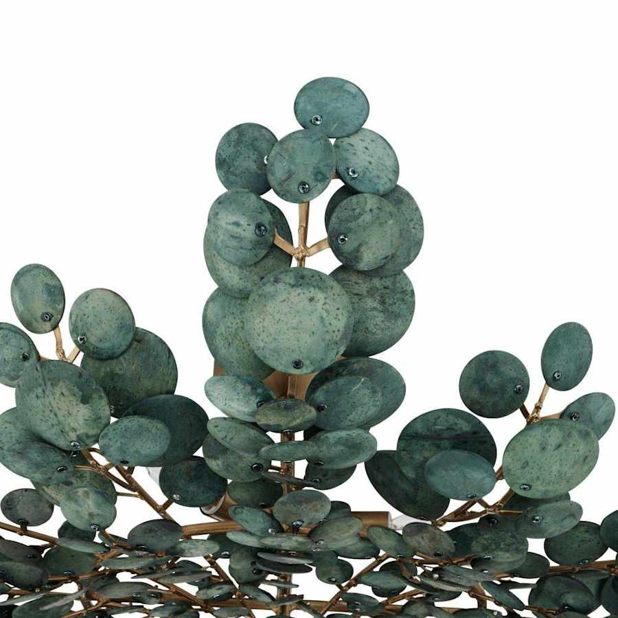 Arteriors Bilal 3 Light 38" Wide Semi-Flush Bowl Ceiling Fixture with Coconut Shell Shade