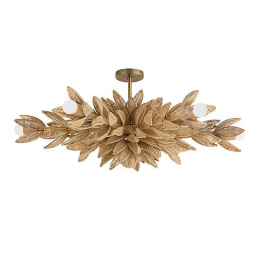 Arteriors Kasai 6 Light 37" Wide Semi-Flush Ceiling Fixture