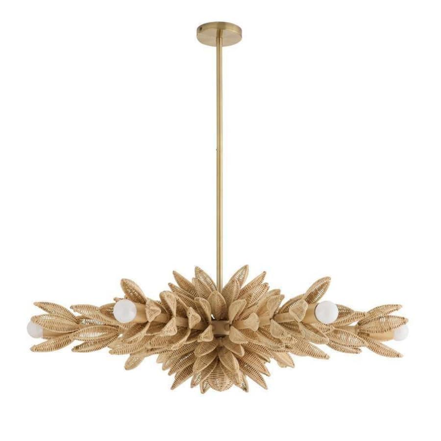 Arteriors Kasai 6 Light 37" Wide Semi-Flush Ceiling Fixture