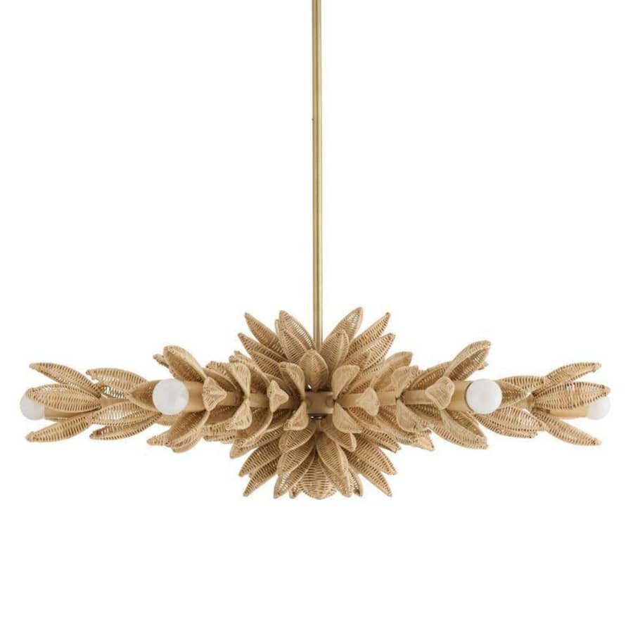 Arteriors Kasai 6 Light 37" Wide Semi-Flush Ceiling Fixture
