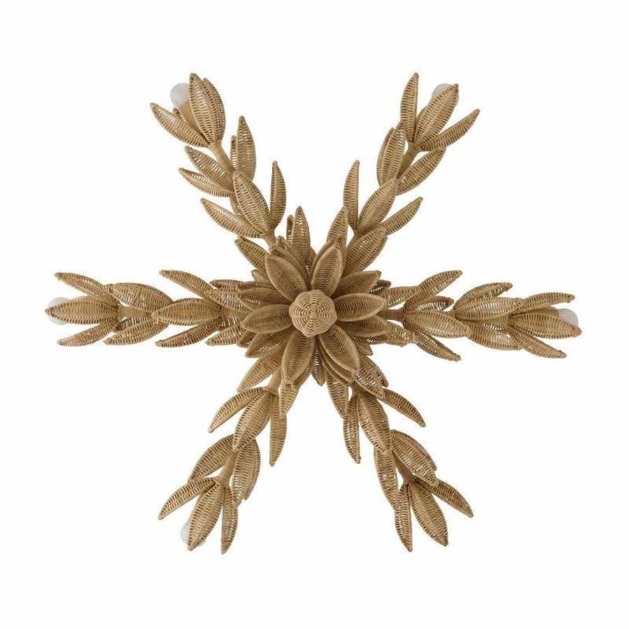 Arteriors Kasai 6 Light 37" Wide Semi-Flush Ceiling Fixture