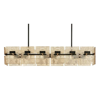 Arteriors Vetrina 6 Light 49" Wide Linear Chandelier
