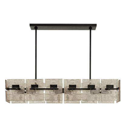 Arteriors Vetrina 6 Light 49" Wide Linear Chandelier