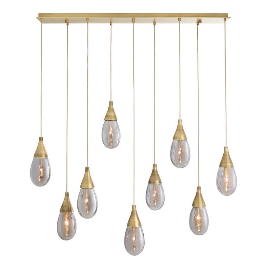 Arteriors Giselle 9 Light 51" Wide Linear Chandelier