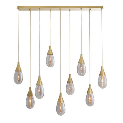 Arteriors Giselle 9 Light 51" Wide Linear Chandelier