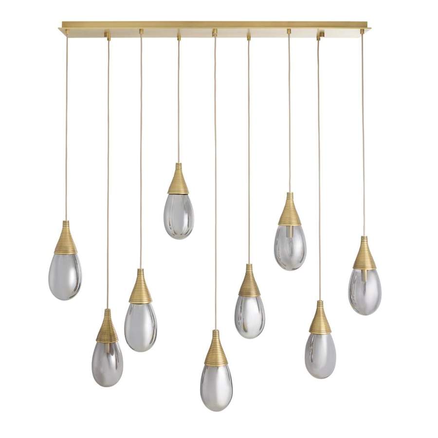 Arteriors Giselle 9 Light 51" Wide Linear Chandelier