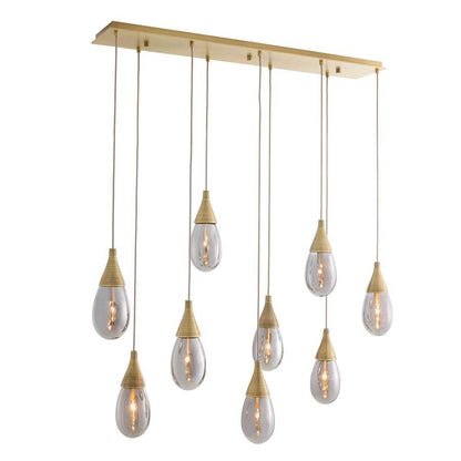 Arteriors Giselle 9 Light 51" Wide Linear Chandelier