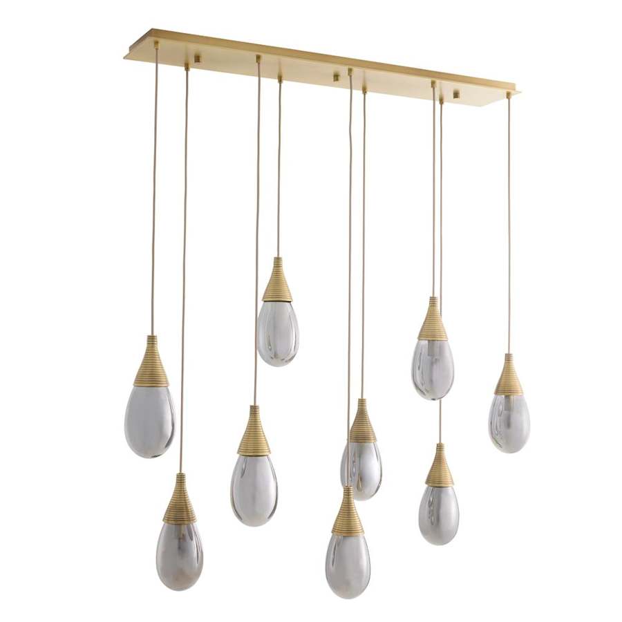 Arteriors Giselle 9 Light 51" Wide Linear Chandelier