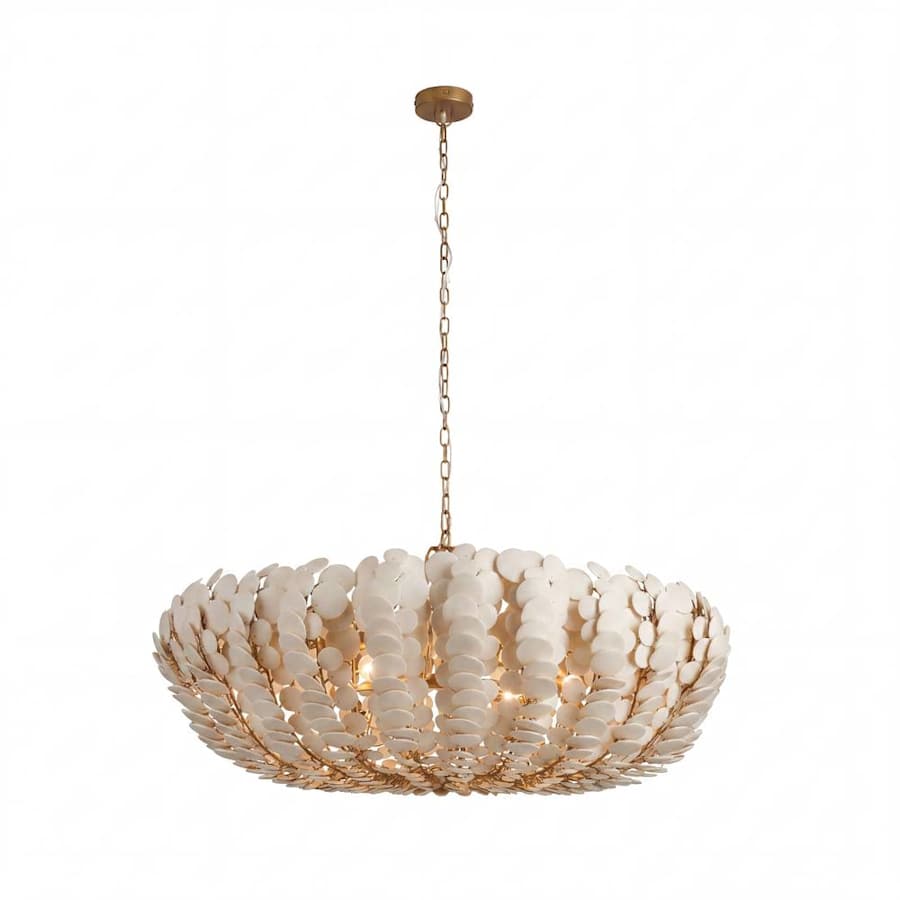 Arteriors Bilal 6 Light 52" Wide Coconut Shell Chandelier