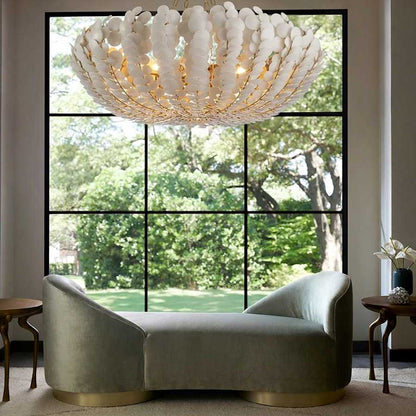 Arteriors Bilal 6 Light 52" Wide Coconut Shell Chandelier