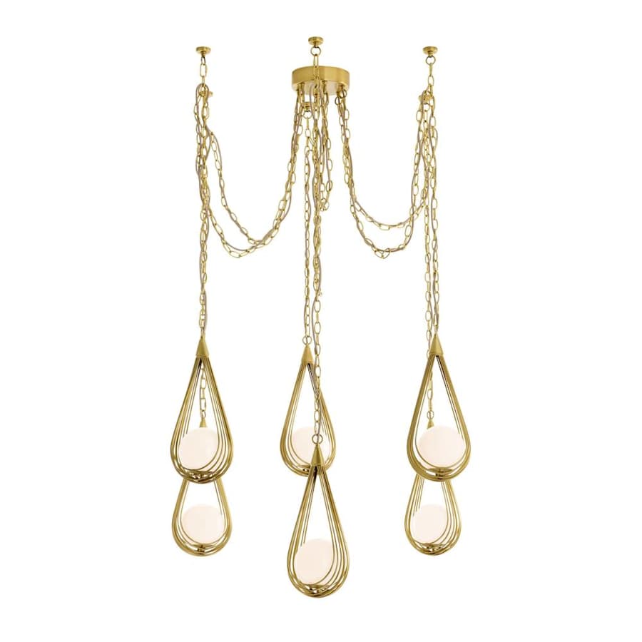 Arteriors Ova 6 Light 39" Wide Chandelier