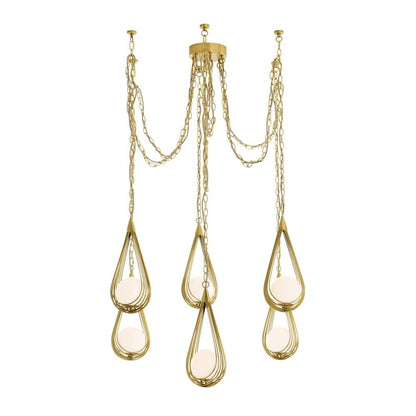 Arteriors Ova 6 Light 39" Wide Chandelier