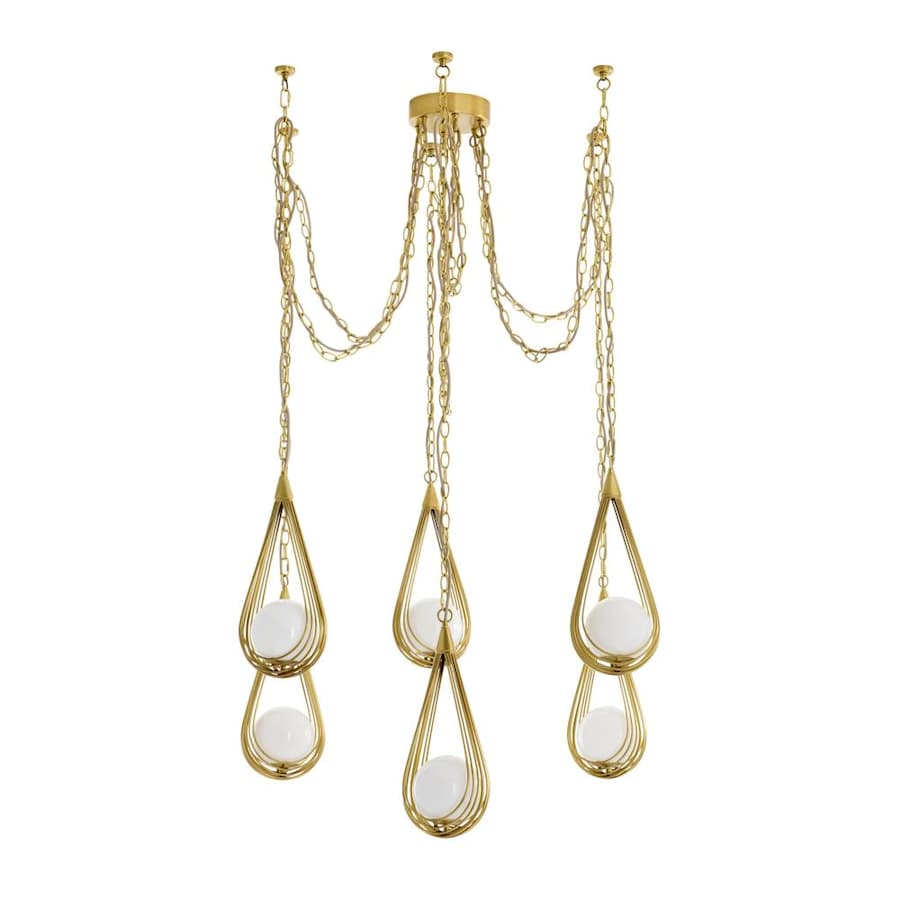 Arteriors Ova 6 Light 39" Wide Chandelier