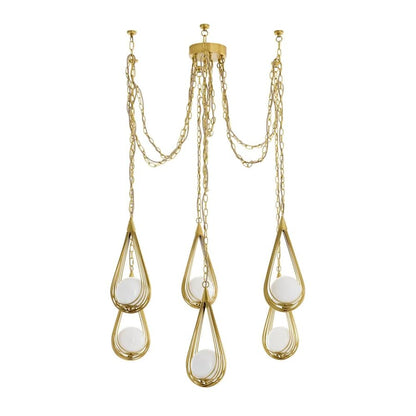 Arteriors Ova 6 Light 39" Wide Chandelier