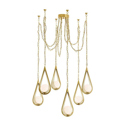 Arteriors Ova 6 Light 39" Wide Chandelier