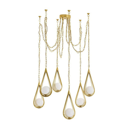 Arteriors Ova 6 Light 39" Wide Chandelier