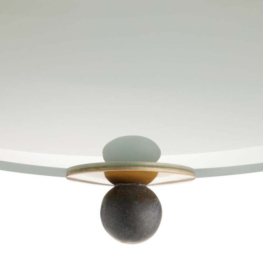 Arteriors Fenton 3 Light 24" Wide Pendant with Hammered Iron and Frosted Glass Shades