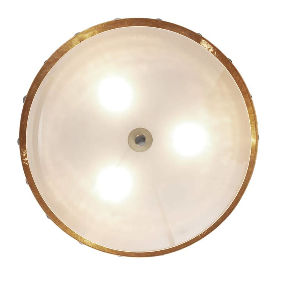 Arteriors Fenton 3 Light 24" Wide Pendant with Hammered Iron and Frosted Glass Shades
