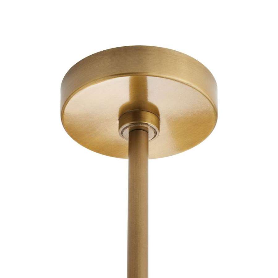 Arteriors Fenton 3 Light 24" Wide Pendant with Hammered Iron and Frosted Glass Shades