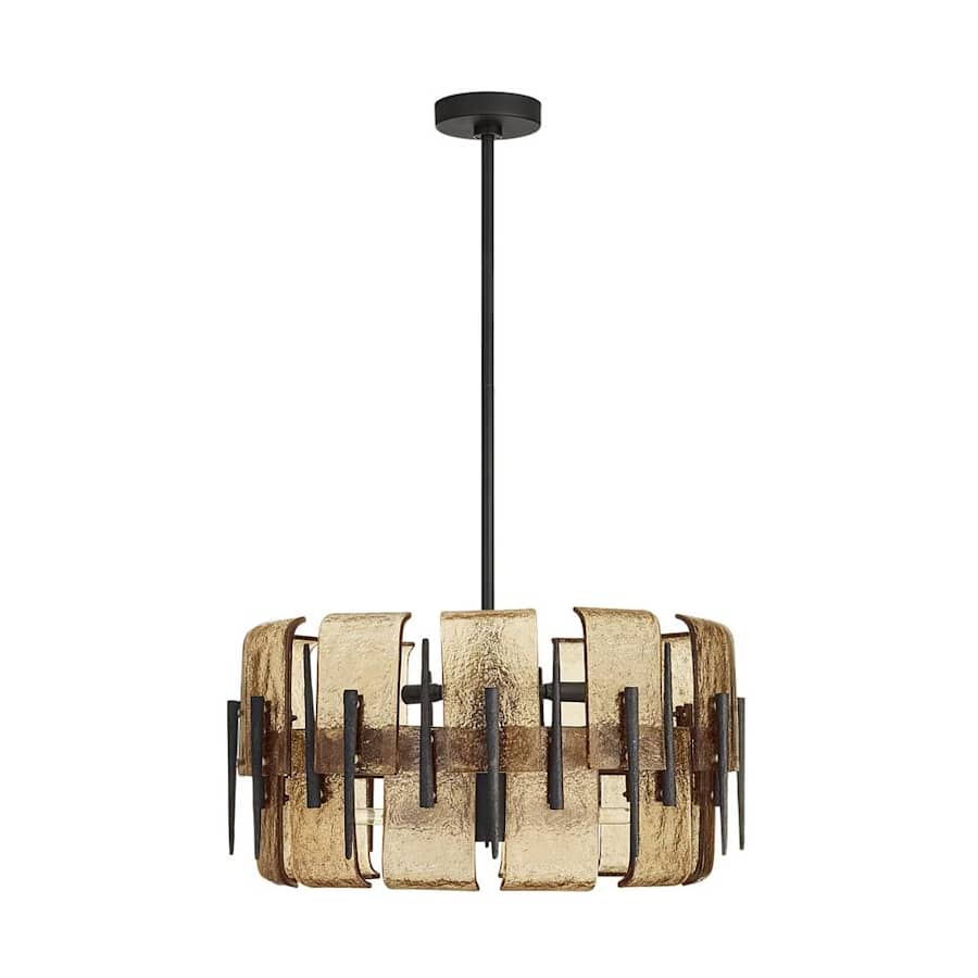 Arteriors Lumora 6 Light 23" Wide Drum Chandelier