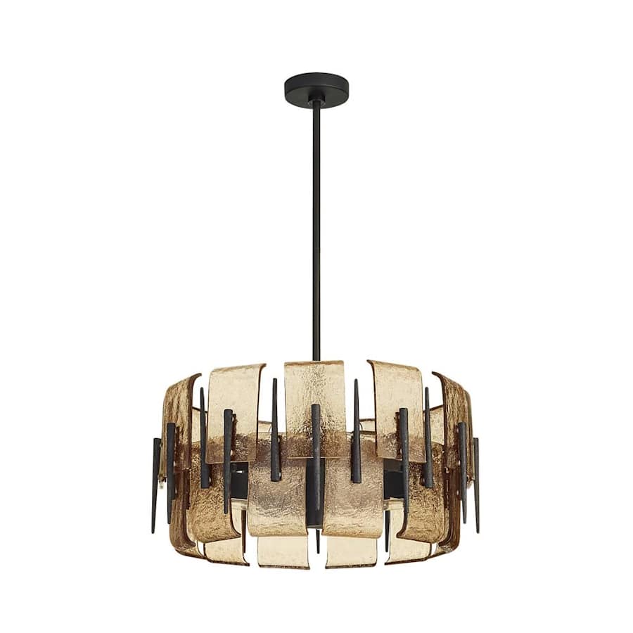 Arteriors Lumora 6 Light 23" Wide Drum Chandelier