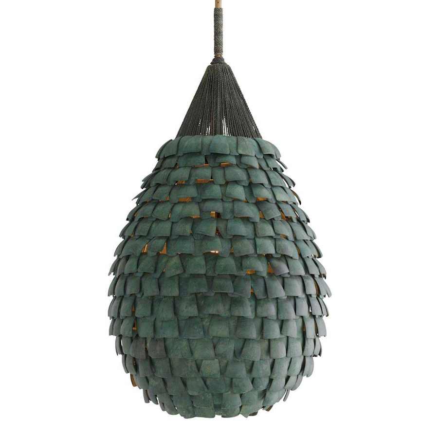 Arteriors Ferndale 20" Wide Pendant with Coco Shell Shade