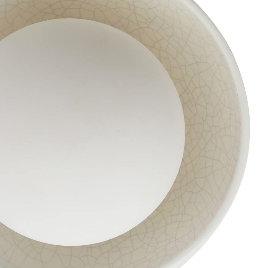 Arteriors Glaze 4 Light 45" Wide Semi-Flush Ceiling Fixture with Ceramic and Opal Glass Shades