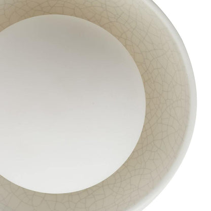 Arteriors Glaze 4 Light 45" Wide Semi-Flush Ceiling Fixture with Ceramic and Opal Glass Shades