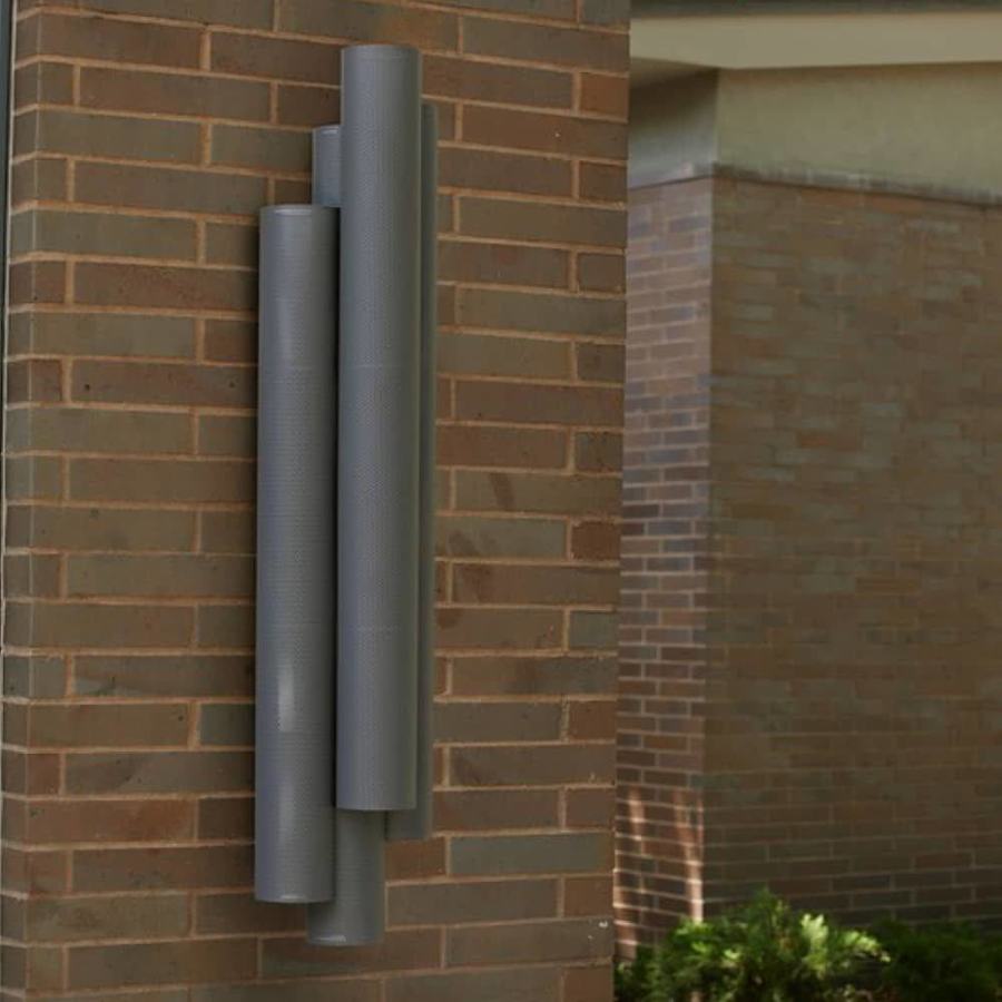 Arteriors Punch 2 Light 49" Tall Outdoor Wall Sconce with Mesh Steel Shades