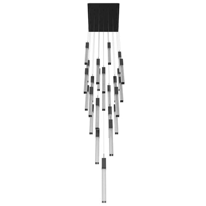 Avenue Lighting Boa 25 Light 28" Wide LED Crystal Multi Light Pendant with Rock-Studded Glass Shades