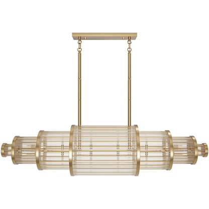 Avenue Lighting Waldorf 28 Light 64" Wide Linear Chandelier