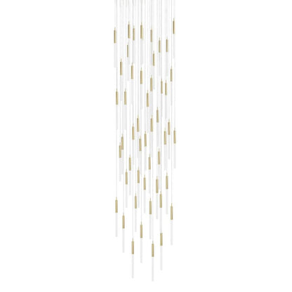 Avenue Lighting Main St. 51 Light 37" Wide LED Multi Light Pendant with Frosted Glass Shades