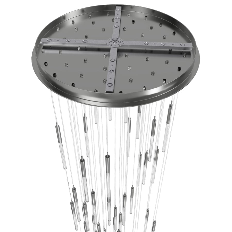 Avenue Lighting Main St. 31 Light 37" Wide LED Multi Light Pendant with Snow Glass Shades